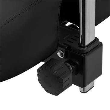 Taburete podologico con respaldo negro