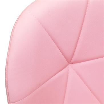 Taburete cosmetico rosa