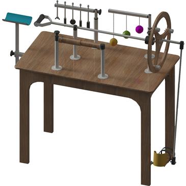 Mesa de manos y pies madera