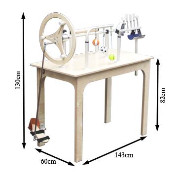 Mesa de manos y pies madera