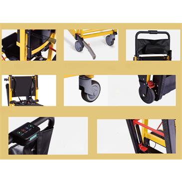 Silla de rescate para escaleras plegable eléctrica