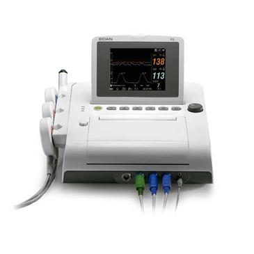 Monitor fetal gemelar con pantalla en color portatil