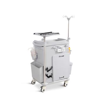 Carro de parada y emergencia en aluminio y ABS