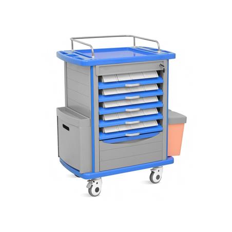 Carro de medicación en aluminio y ABS