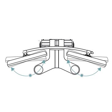 Negatoscopio 2 pantallas LED extraplano de mesa. 42x36 cm