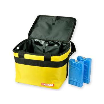 Bolsa térmica de nylon. Color amarillo
