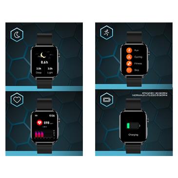 Reloj inteligente con esfera cuadrada
