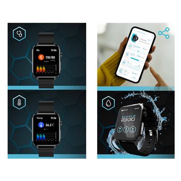 Reloj inteligente con esfera cuadrada