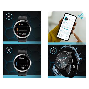 Reloj inteligente con esfera redonda