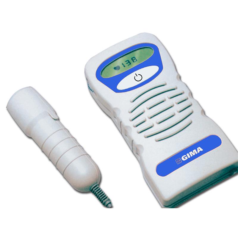 Doppler portátil fetal con pantalla LCD y sonda fija de 2 Mhz impermeable