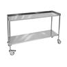 Mesa instrumental recta en acero inox - 120 cm