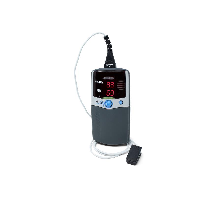 Pulsioxímetro de mano Nonin N-2500A con alarmas