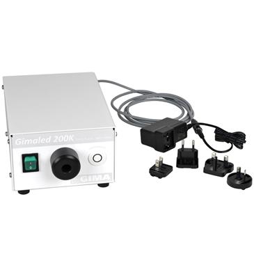 Fuente de luz fria LED con cable de F.O y adaptador