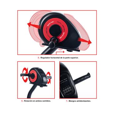 Mini eliptica dual electrica para piernas y brazos