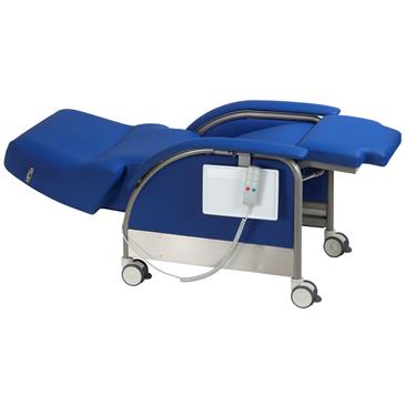 Sillón para tratamientos eléctrico con apoyabrazos fijos