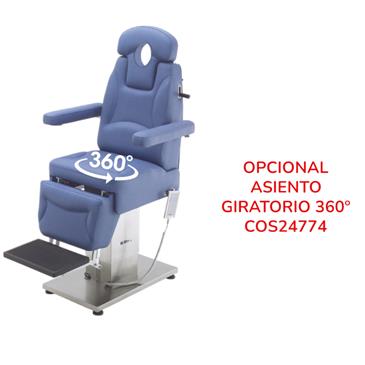 Sillón giratorio para intervenciones de ORL