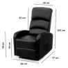Sillon reclinable manual pared CERO. Color chocolate Sillon reclinable manual pared CERO. Color chocolate