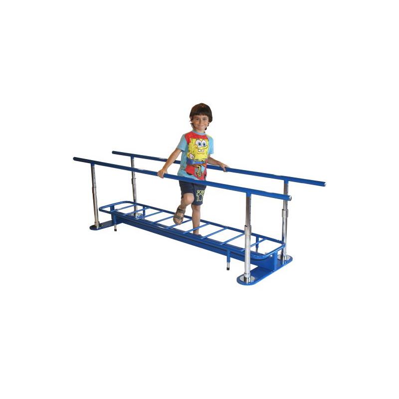 Barras paralelas infantil con pista de obstaculos