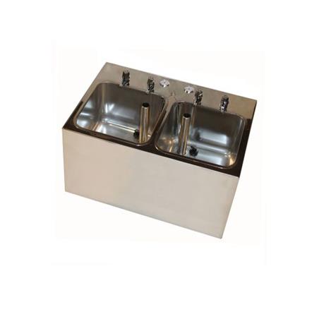 Baño de contraste extremidades inferiores con termómetro