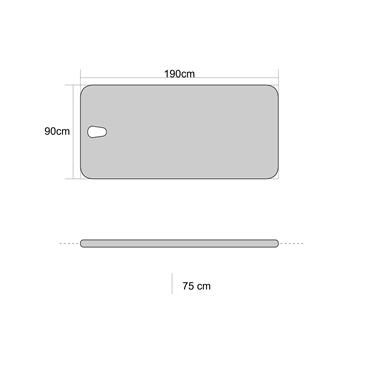 Camilla fija 1 cuerpo para obesos