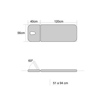 Camilla electrica 2 cuerpos para pediatria