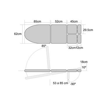 Sillon de podologia hidraulico