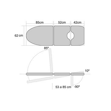 Sillon para ginecologia hidraulico. Color lavanda