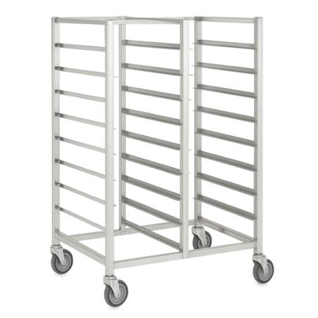 Carro transporte en acero inox para 24 bandejas isotérmicas no incluidas