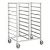 Carro transporte en acero inox para 24 bandejas isotérmicas no incluidas