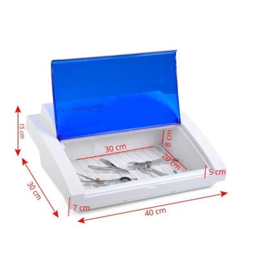 Equipo para podología con lámpara de aumento y esterilizador UV