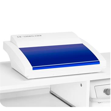 Equipo para podología con lámpara de aumento y esterilizador UV