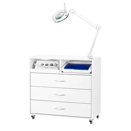 Equipo para podología con lámpara de aumento y esterilizador UV