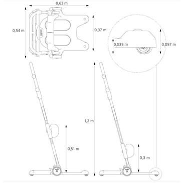 Plataforma transferencia de posición sentado a de pie Molift RAISER PRO