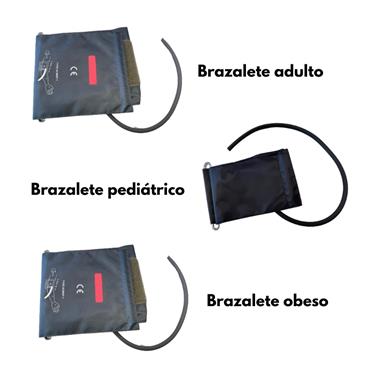 Brazalete obeso color gris para tensiometro de 1 tubo