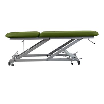 Camilla hidráulica 2 cuerpos con ruedas escamo. y portarrollos. Báltico