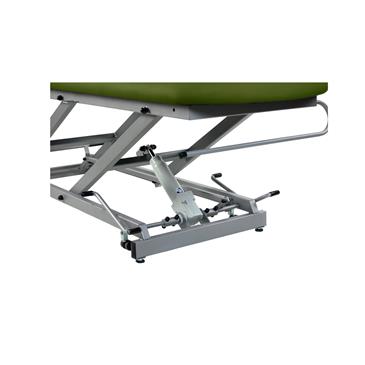 Camilla hidráulica 2 cuerpos con ruedas escamo. y portarrollos. Báltico
