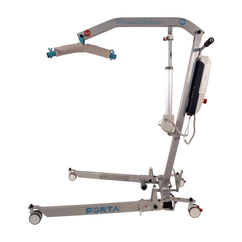 Grúa elevación plegable Practika con arnés talla S