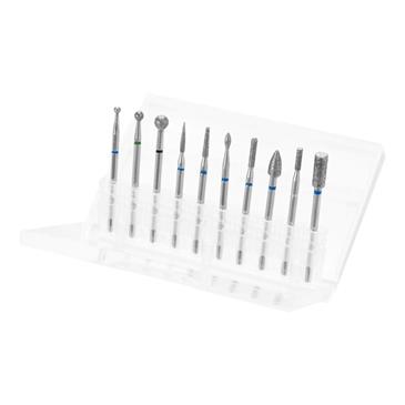 Juego de 10 fresas de diamante