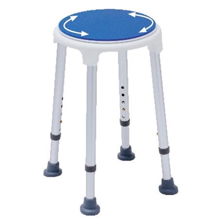 Taburete de baño con asiento giratorio