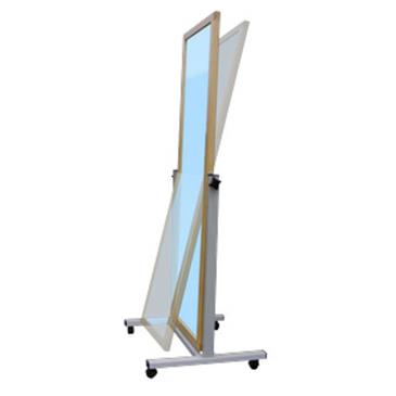 Espejo abatible y móvil con luna lisa