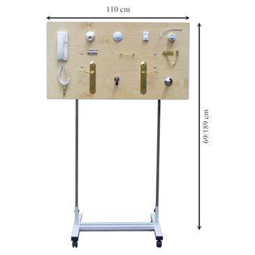 Cuadro de actividades diarias móvil y regulable en altura