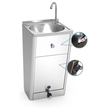 Lavamanos inox. portatil autonomo de gran caudal