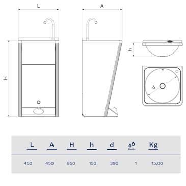 Lavamos registrable portatil autonomo
