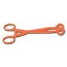 PINZA TIRALENGUAS COLLIN DE 18CMS EN POLICARBONATO NARANJA.