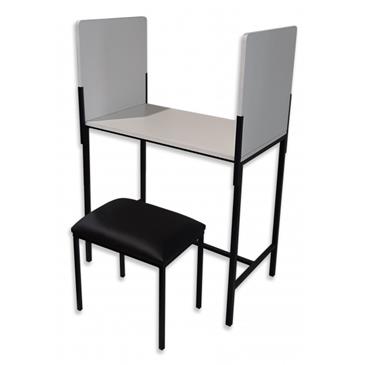 Mesa para toma de muestras 1 plaza acero esmaltado