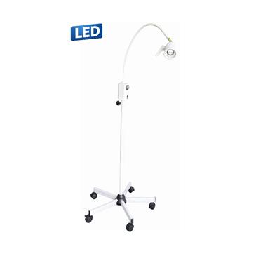 Lámpara de reconocimiento LED con pie rodable, color blanco