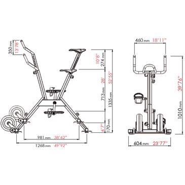Bicicleta acuatica profesional Poolbiking IBIZA