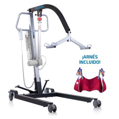 Grua eletrica con arnes hasta 150kg plegable Aupa Plus