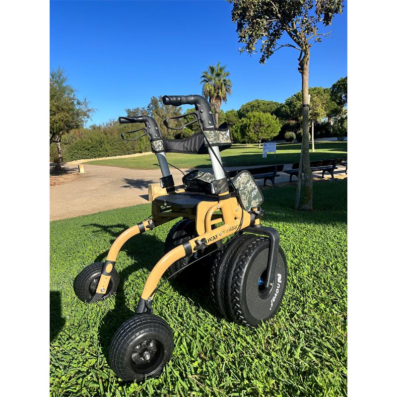 Andador todoterreno color arena,MILITAR