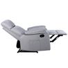 Sillon relax reclinable con calor lumbar y USB C,color gris claro